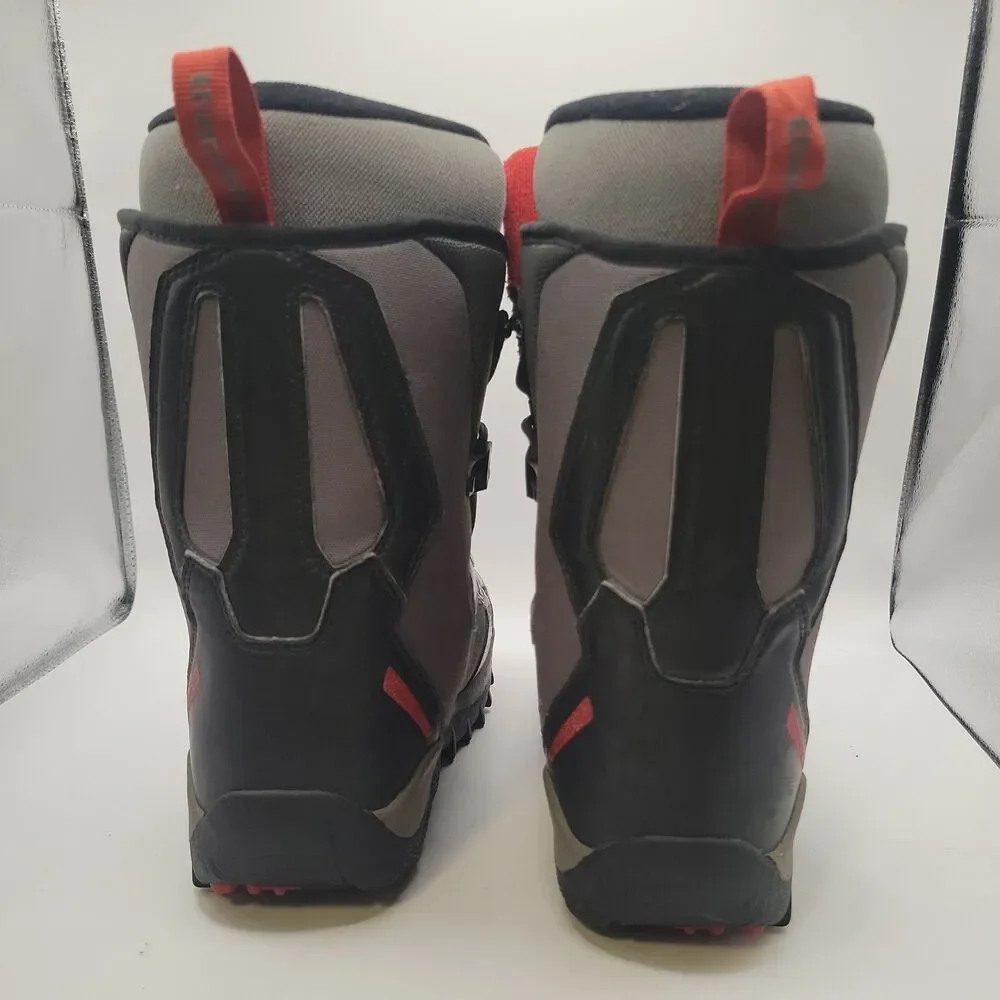 Salomon Talapus Snowboard Boots Size 5 Black & Red Lace Up Thermicfit